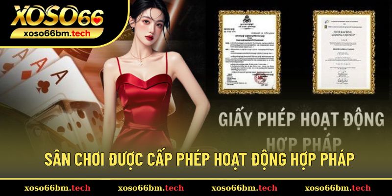Sân chơi được cấp phép hoạt động hợp pháp