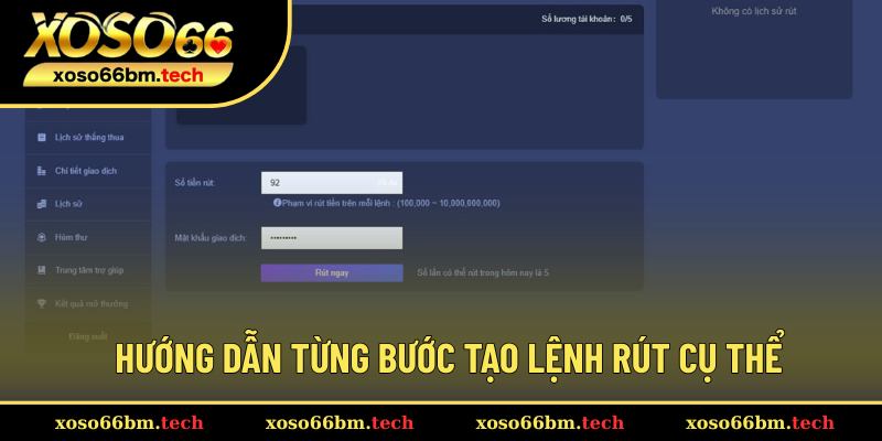 Chi tiết từng thao tác chuyển thưởng thắng
