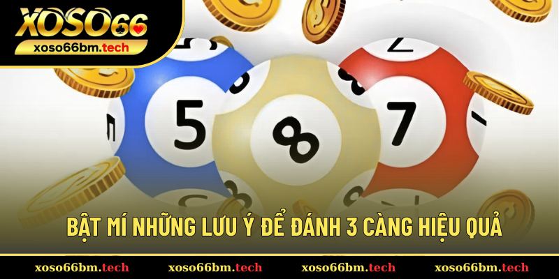 Vài chú ý liên quan đến đánh 3 càng