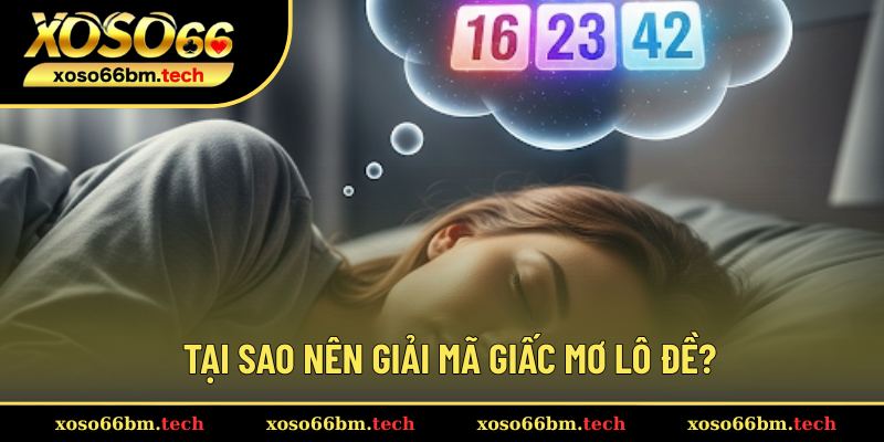 Tầm quan trọng của giải mã giấc mơ lô đề